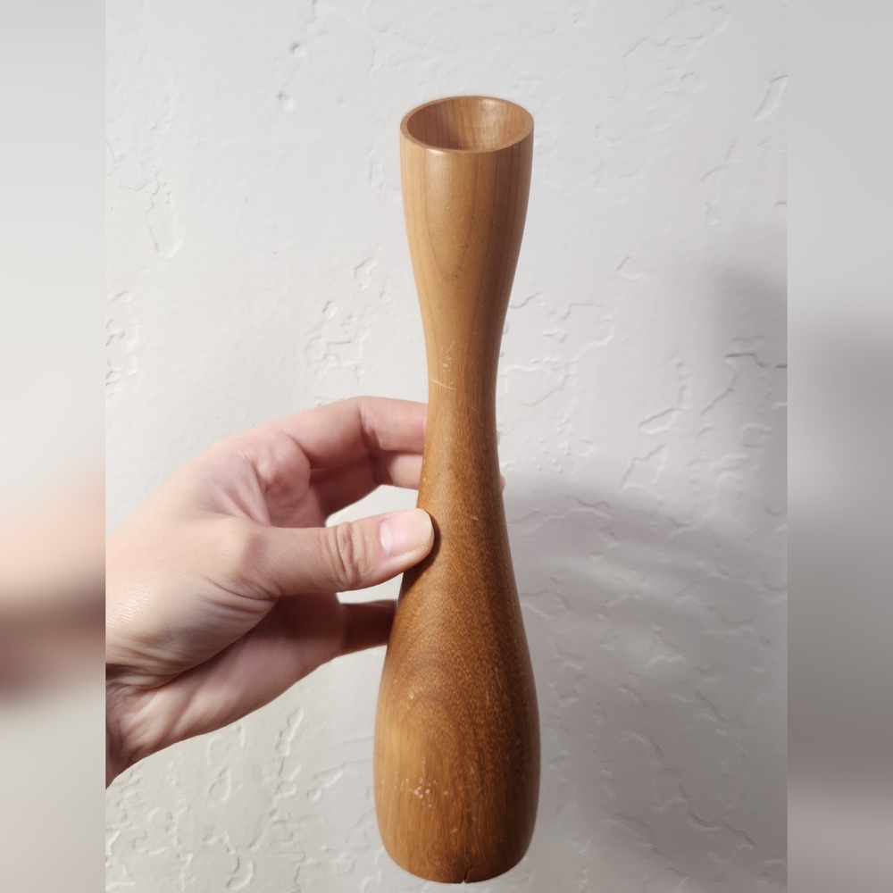 Genuine Oregon Myrtlewood Candle Holder